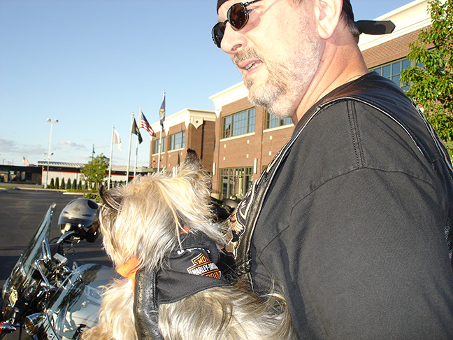 Annie's 1st group motorcycle ride